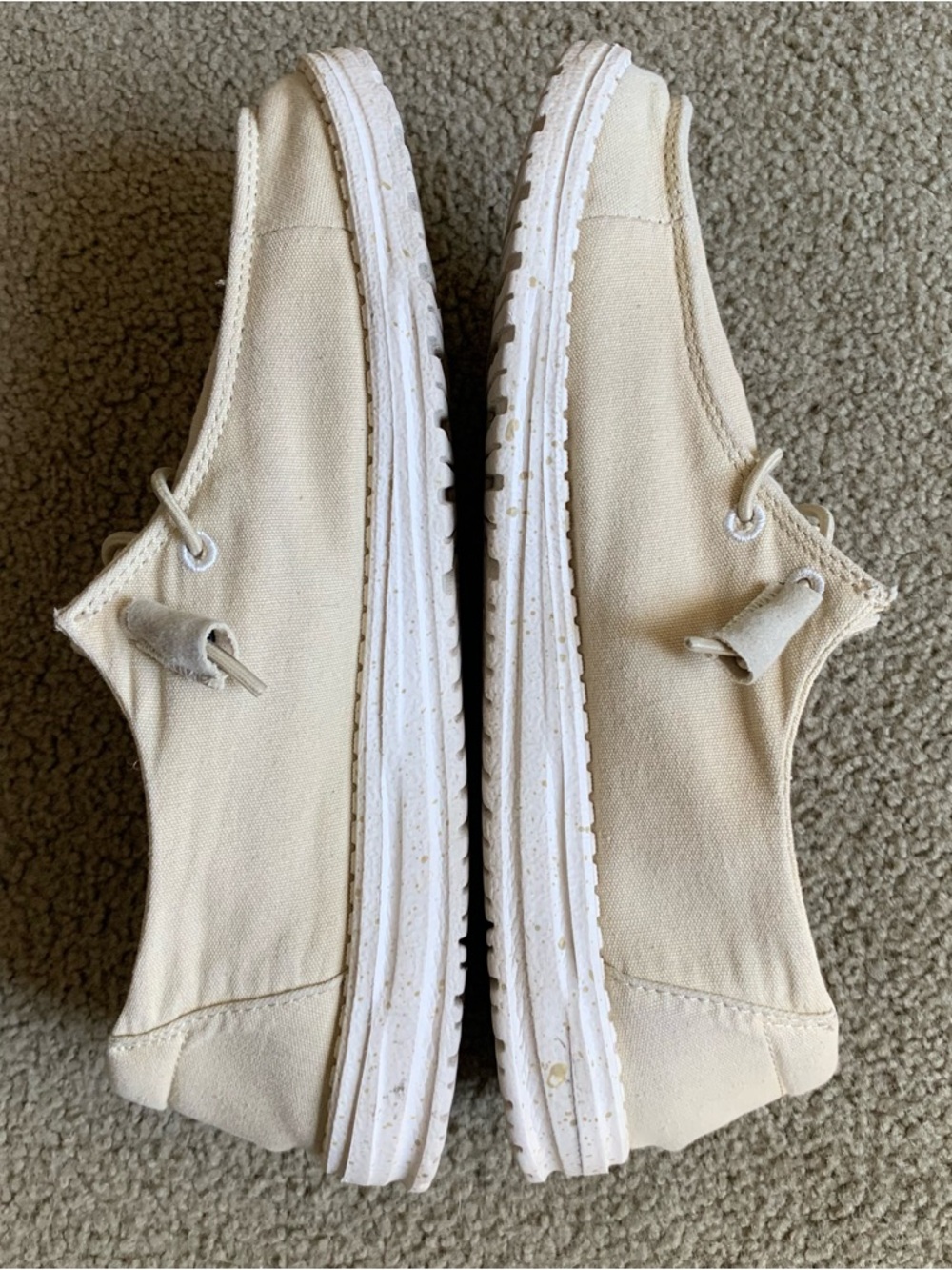 Hey Dude Women's Wendy Slip-On Loafers in Light Beige - Picture 3 of 9